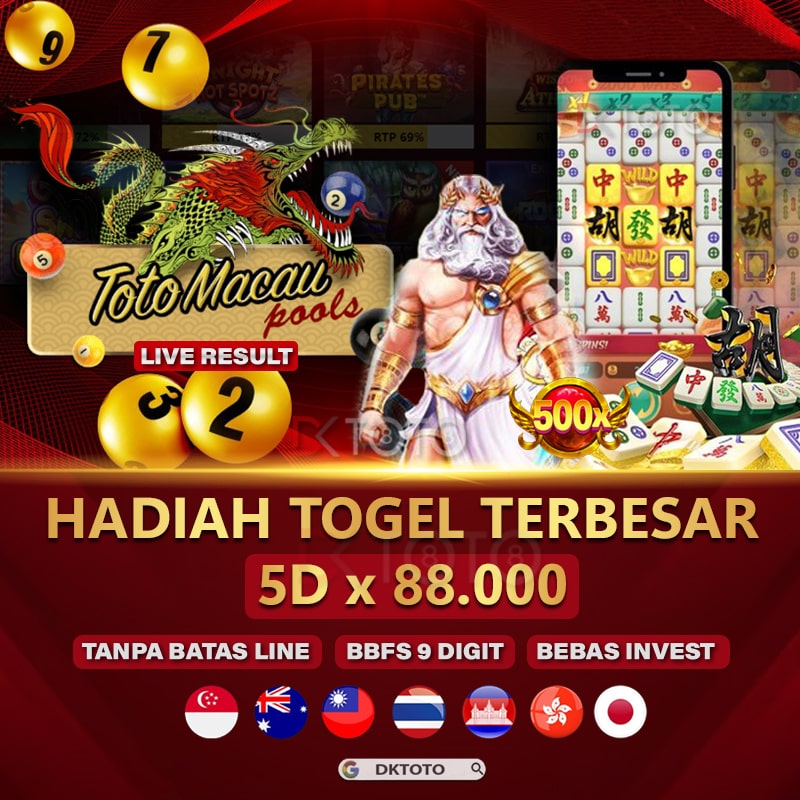 DKTOTO Situs Togel Toto Macau 5D Dengan Hadiah Terbesar